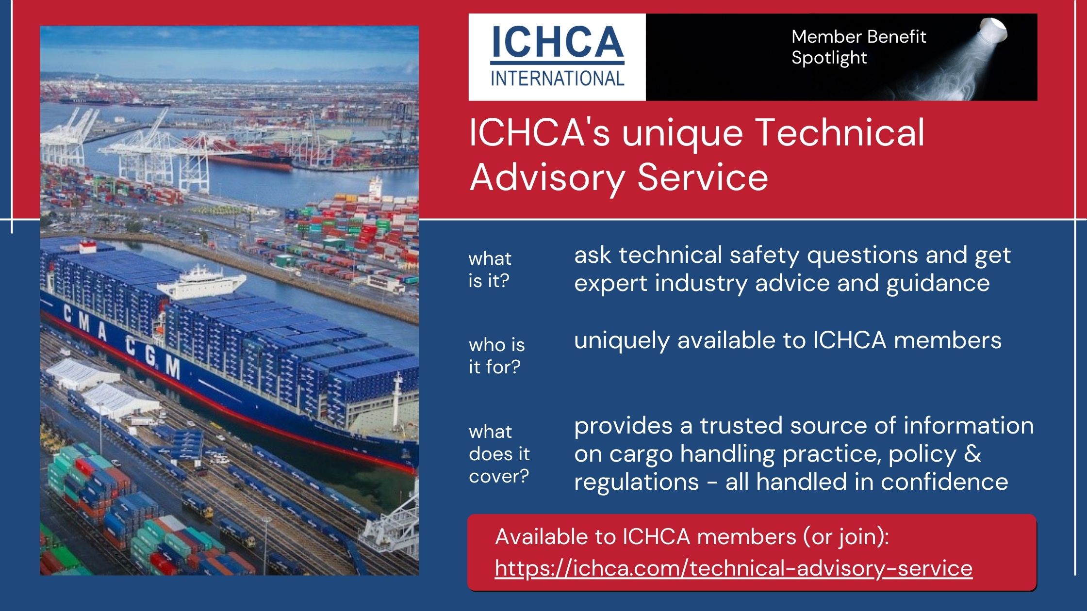 Member Benefit Spotlight Technical Advisory Service ICHCA International