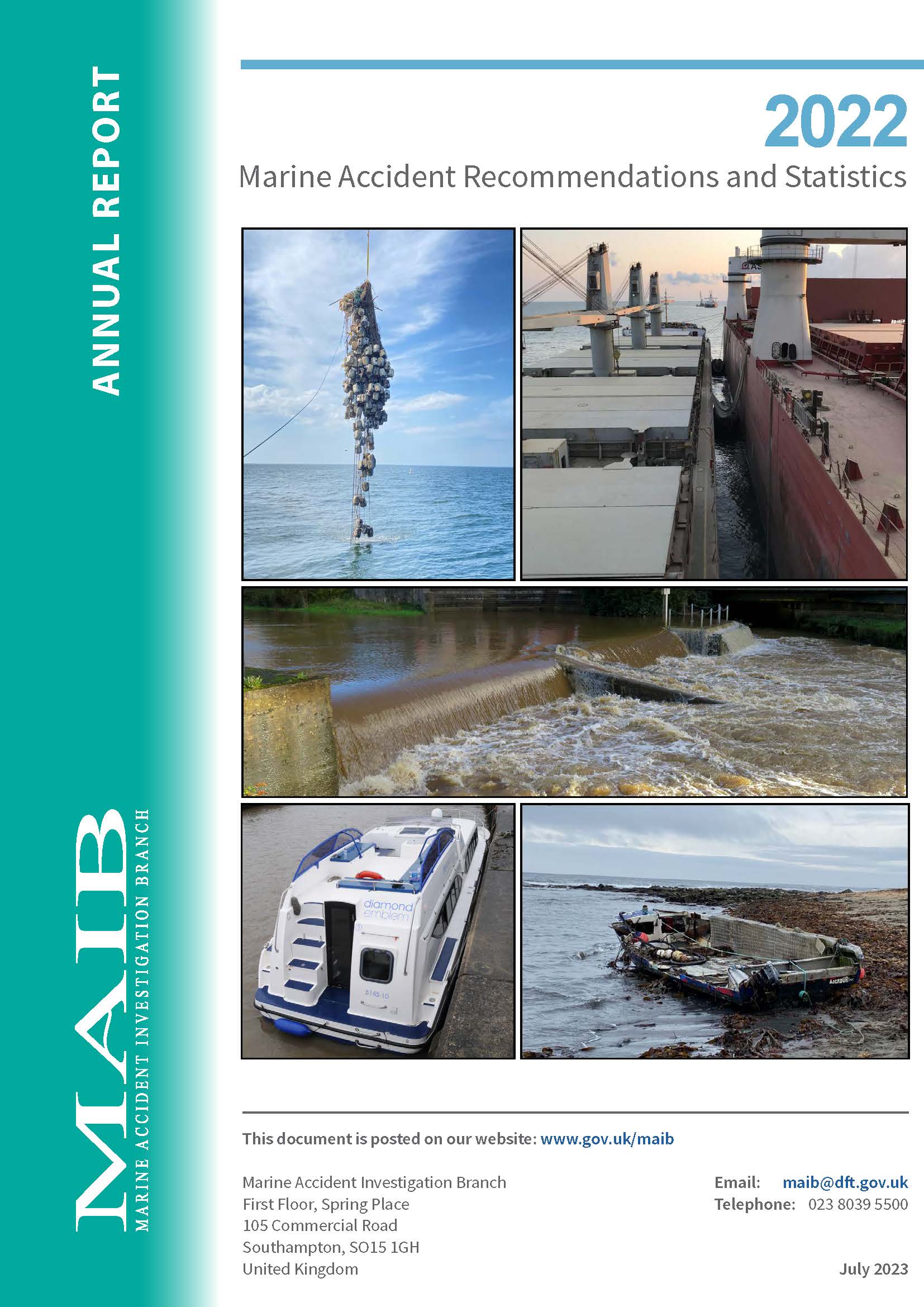 UK Marine Accident Investigation Branch 2022 Annual Report Headlines ...