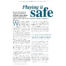 Playing it safe - April/May Issue of CM